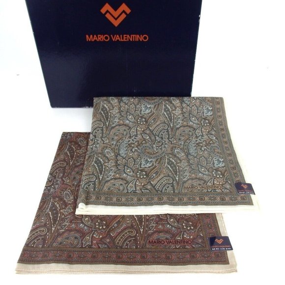 Authentic MARIO VALENTINO Two-piece set handkerchief cotton [Used]